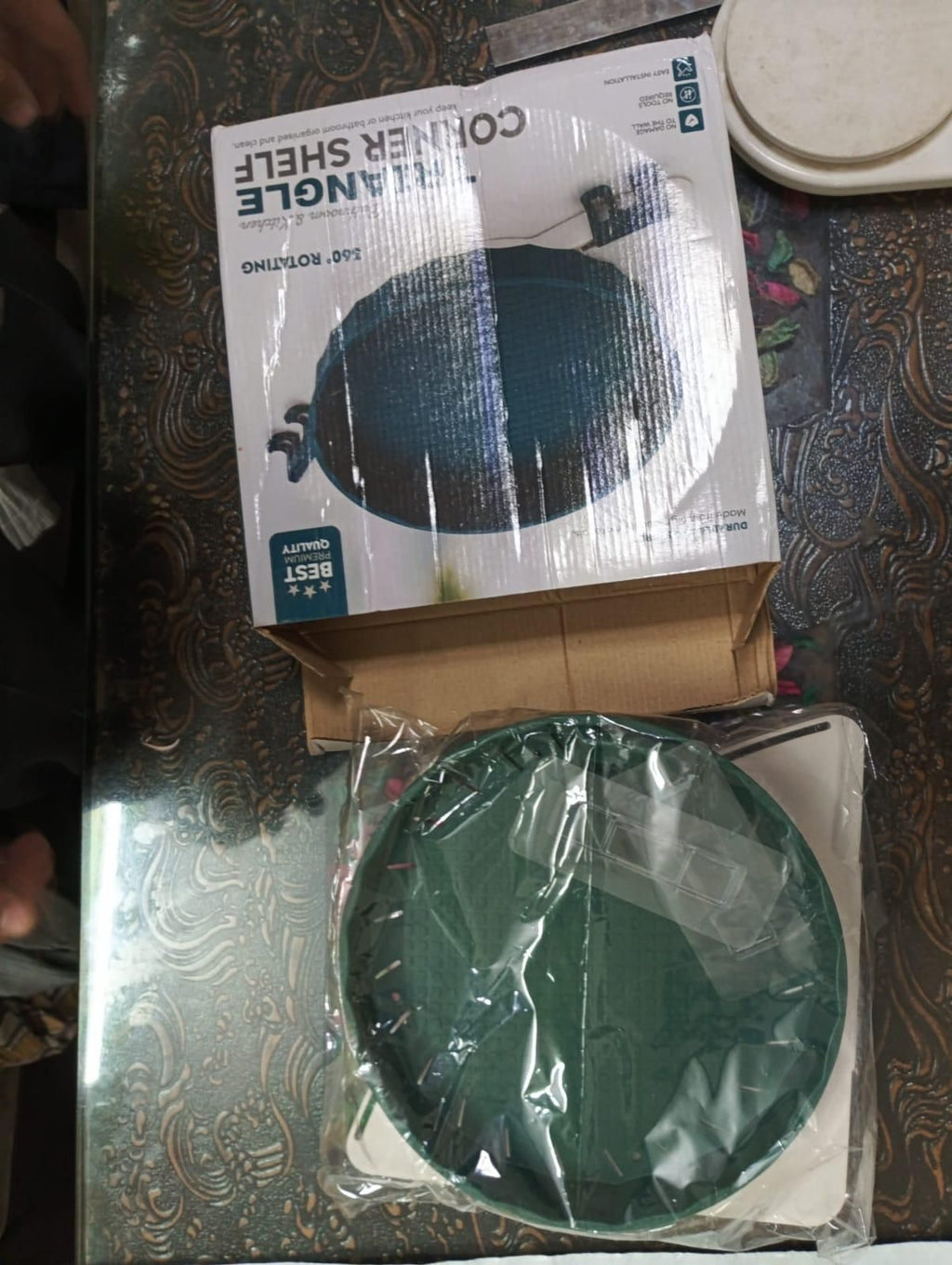 360° Rotating Corner Shelf Organizer