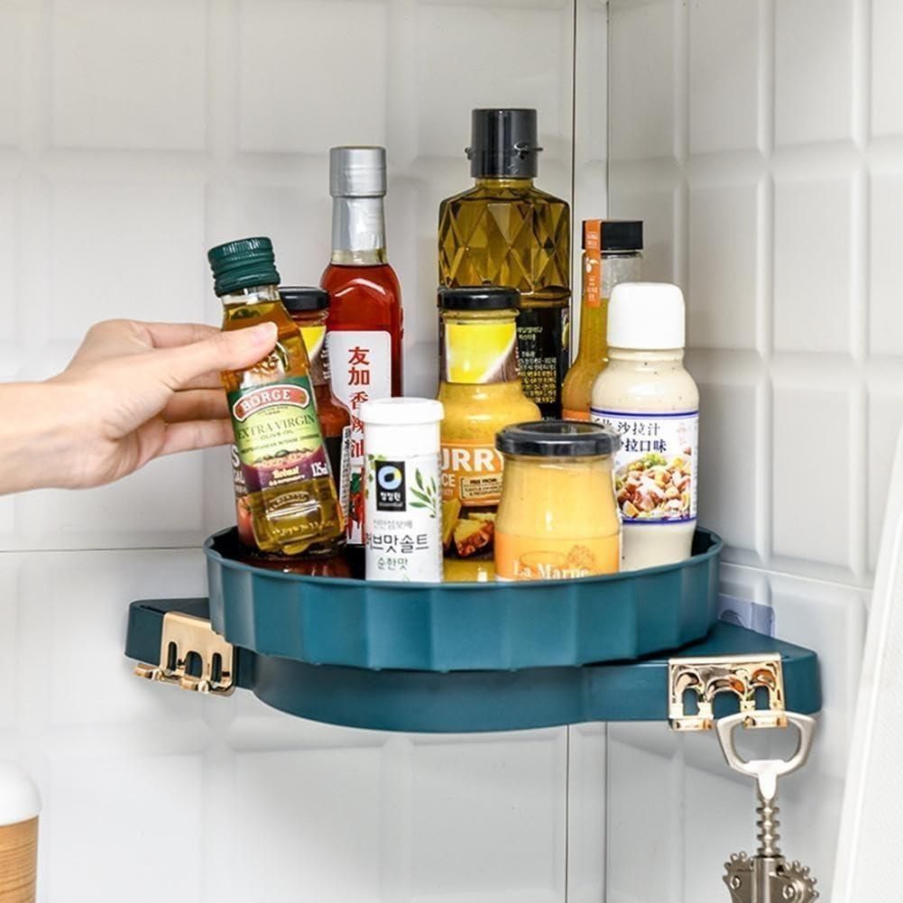 360° Rotating Corner Shelf Organizer