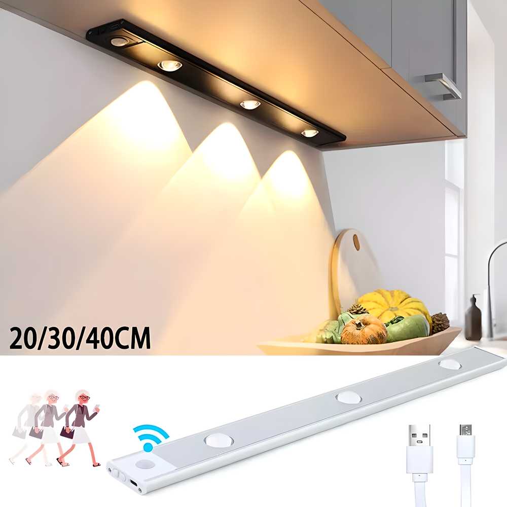 LED Motion Sensor Cabinet Light (USB Rechargeable)
